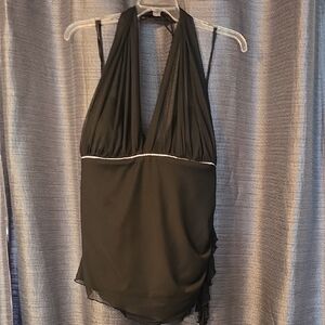 Jump Apparel Black Halter And Pant Set